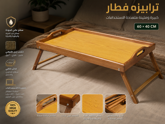 تربيزة الفطار بارجل قابله للطي h5
